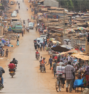 Una calle de Kampala