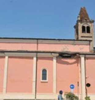 La iglesia de Rovereto de Novi, donde murió don Ivan.