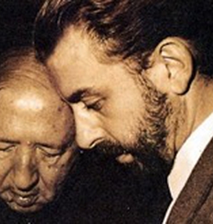 Enzo Piccinini en una foto de archivo<br>con Luigi Giussani.