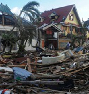 La devastación del ciclón Haiyan.