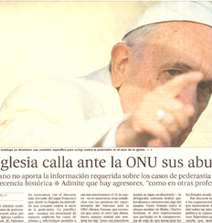 Titular de El País (17 de enero de 2014).