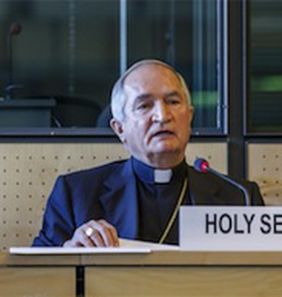 Monseñor Silvano Tomasi, nuncio apostólico <br>en las Naciones Unidas.