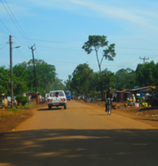 Una calle de Kampala, en Uganda.