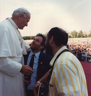 Chieffo con Juan Pablo II.