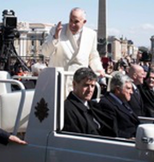 El Papa Francisco durante la audiencia del 7 de marzo.