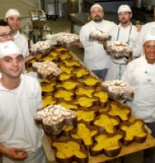 Los pasteleros de la Cooperativa Giotto.