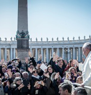 El Papa Francisco durante la audiencia del 7 de marzo.