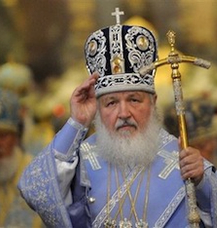 El Patriarca Kiril de Moscú.