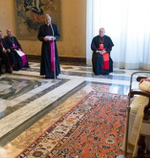El Papa en el congreso internacional ''Cor Unum''.