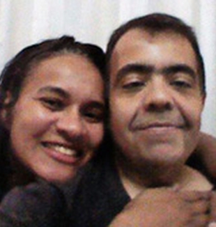   Marcilio junto a su esposa Fernanda.