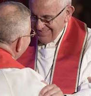 El Papa y el obispo luterano Younan.