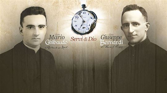 Don Mario Ghibaudo y don Giuseppe Bernardi