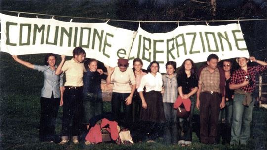 Fiesta popular en Val di Funes en 1976