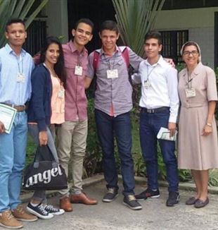 El equipo de la escuela de El Tocuyo (Venezuela)