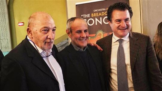 Ilan Gonen, Julián Carrón y Luigi Paccosi