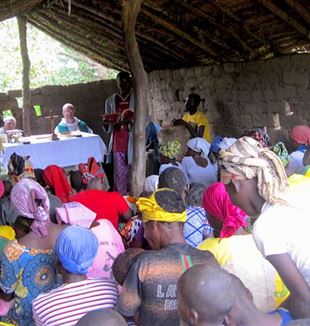 La misa en un pueblo centroafricano