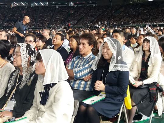 La misa en el Tokyo Dome
