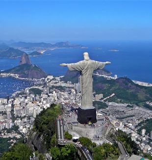 La estatua del Cristo Redentor de Corcovado en Río de Janeiro
