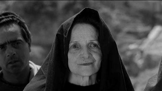 Susanna Pasolini, madre del director, interpreta a María, madre de Jesús