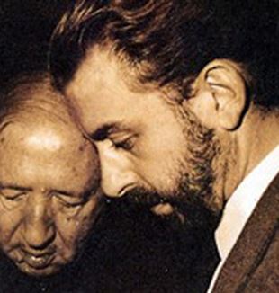 Enzo Piccinini con don Luigi Giussani.