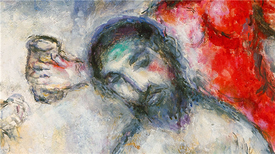 Marc Chagall, ''Job'', 1975 (detalle)