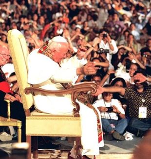 Juan Pablo II en Tor Vergata en el año 2000