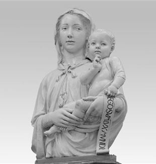 Luca Della Robbia, Virgen con el niño (ca. 1455) , Metropolitan Museum de Nueva York