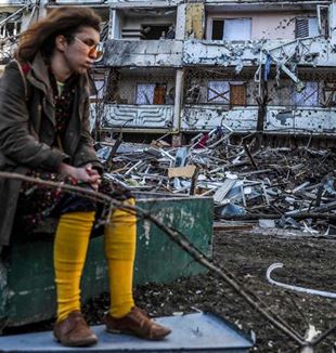 Kiev bombardeada (Miguel A. López/Ansa)