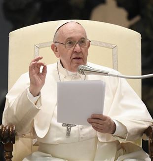 El papa Francisco en audiencia (©Vatican Media/Catholic Press Photo)