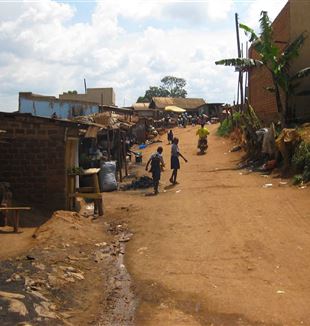 Un suburbio de Kireka en Kampala.