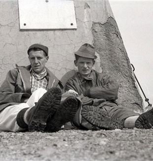 Fabio Baroncini y Angelo Scola en 1962