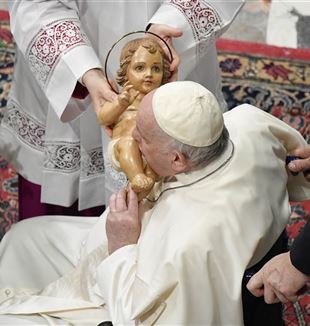 El papa Francisco durante la Epifanía del Señor (©Ansa).