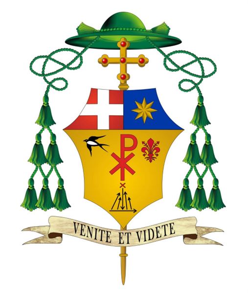 Escudo episcopal de monseñor Paccosi