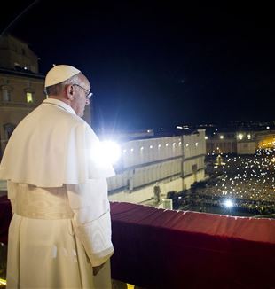 Papa Francisco, el día de su elección, el 13 de marzo de 2013 (Foto: Catholic Press Photo)