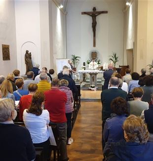 La misa celebrada en el convento