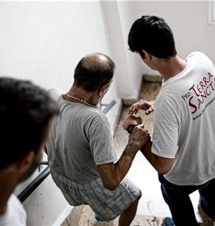 Voluntarios de Pro Terra Sancta (Foto Giovanni Dinatolo)